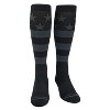 Mk Socks USA Flag BLACKOUT (Black, Graphite) Stars & Stripes Knee-High Long Sports Socks - 2 of 2