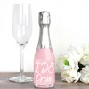Big Dot of Happiness Pink Elegantly Simple - Mini Wine and Champagne Bottle Label Stickers - Wedding or Bridal Shower Guest Party Favor Gift 16 Ct - 2 of 4
