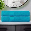 Luxury Cotton Solid Medium Weight Bath Towel Set by Blue Nile Mills - 2 of 4