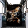 Resting German Shepherd Pattern Interior Decoration All-Season Car Nap Blanket Fleece Throw Blanket Christmas Gifts - 4 of 4