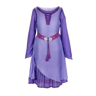 Disney Wish Asha Purple Dress Movie Cosplay Costume Women