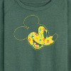 Women's - Disney - Mickey Face Fill Lightweight French Terry Wide Neck Long Sleeve Shirt - 2 of 4