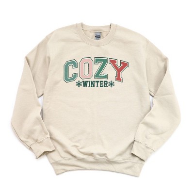 Simply Sage Market Women's Graphic Sweatshirt Cozy Winter Varsity