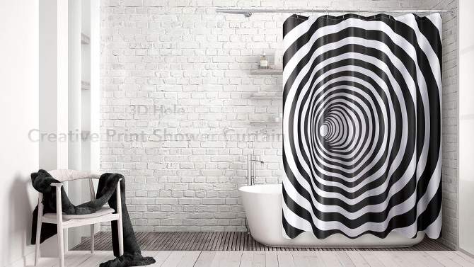 3D Hole Kids&#39; Shower Curtain - Allure Home Creations, 2 of 7, play video