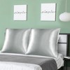 PiccoCasa Skin Luxurious Zipper Closure Satin Pillowcases 2 Pcs - 3 of 4