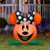 Gemmy Airblown Inflatable Cutie Minnie Mouse Disney, 3 ft Tall, Orange - 2 of 4