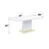 NicBex Dining Table 71" Modern Minimalist Rectangular Dining Table for Dining Room - 2 of 4