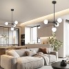 POWLIG 4 - Light Dimmable Globe Chandelier - 3 of 4