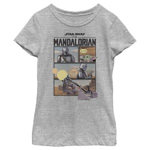 Girl's Star Wars The Mandalorian Rescue The Child T-Shirt - 1 of 4
