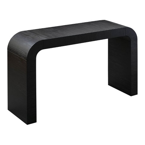 TOV Furniture Hump 31.9"H Modern Acacia Wood Console Table in Black - image 1 of 4