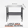 Acekool 36" Steel Welding Table, 1200lbs Capacity, Portable Workbench with Wheels, Locking Casters, Tool Slots, for Workshop Garage - 2 of 4