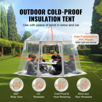 Large Clear PVC Instant Pop-Up Sports Tent Shelter