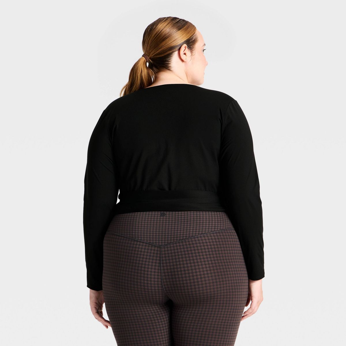 Women's Knit Long Sleeve Wrap Top - All In Motion™ - thumbnail 2