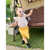 Kids Girls Outfits Ruffle Sleeveless Print Tops and Soild Skirt Shorts 2-Piece Toddler Summer Clothing Set Yellow 5-6 Years - 3 of 4