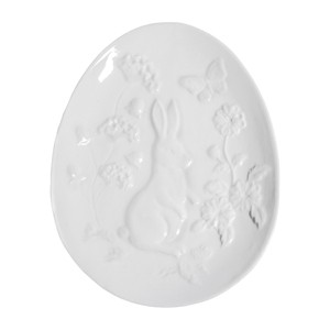 Gallerie II White Rabbit Toile Shaped Plate - 1 of 1