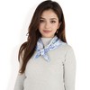 Anna-Kaci Women's Floral Printed Satin Square Scarves with Elegant Patterns and Contrast Borders for Chic and Versatile Styling - 2 of 4