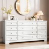 12 Drawer Dresser for Bedroom, Modern Wood Chest with Wide Top for 65" TV, Farmhouse Storage Cabinet for Living Room & Hallway - 2 of 4
