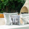 Stupell Industries Grey Toned Dandelion Sky Outdoor Decorative Throw Pillow, 18 x 18 - 3 of 3