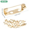 Unique Bargains Durable Multipurpose Iron Badge Brooch Pin Backs Safety Clasp 60 Pcs - 3 of 4