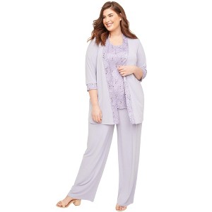 Catherines Women's Plus Size Petite 3-Piece Lace Gala Pant Suit - 1 of 4