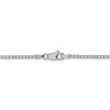 Black Bow Jewelry 1.9mm 14k White Gold Solid Classic Box Chain Bracelet, 7 Inch - 3 of 4