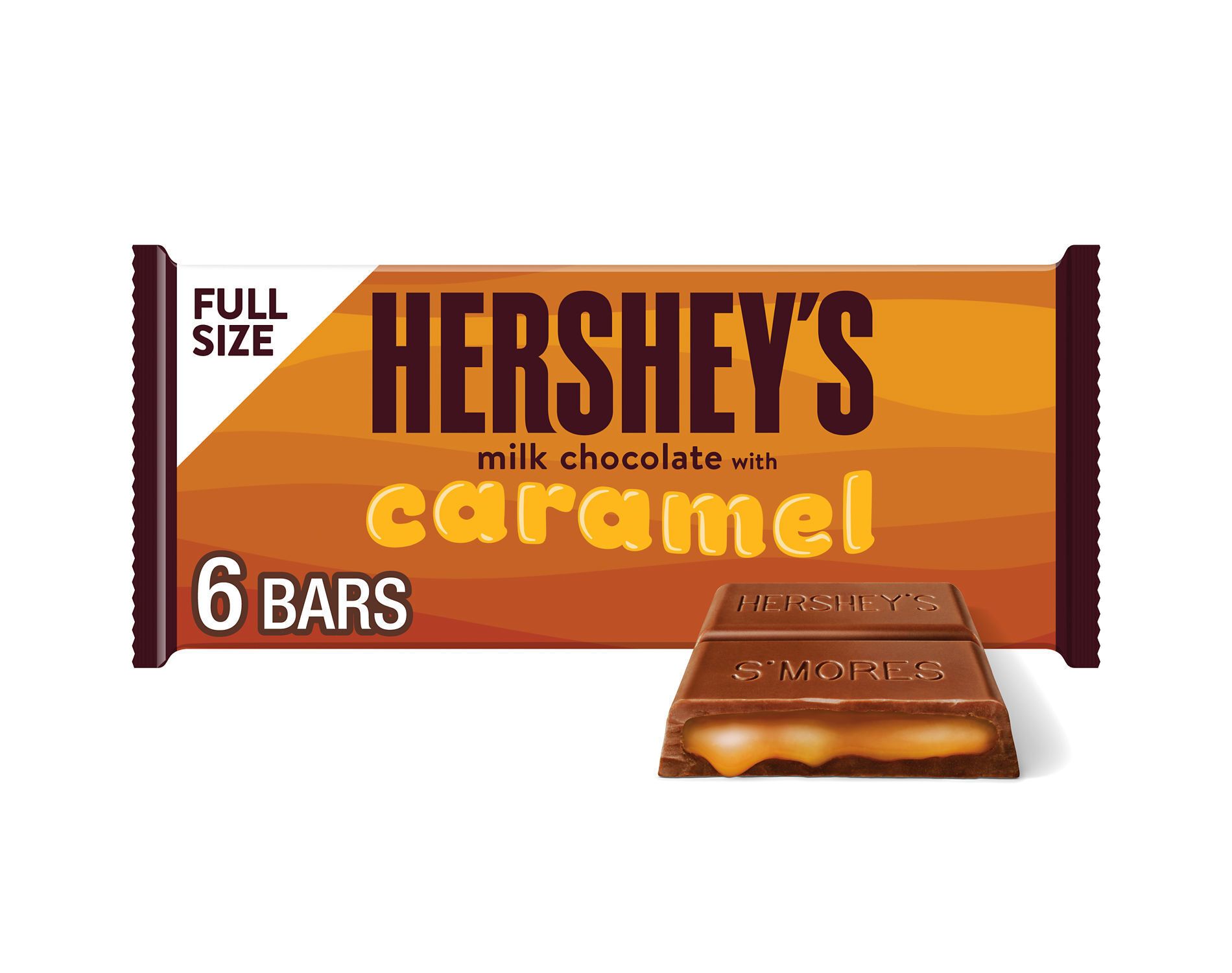 Hershey's Milk Chocolate with Caramel candy Bars - 8.4oz/6ct