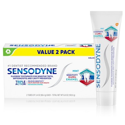 Sensodyne Sensitivity & Gum + Enamel Toothpaste - 6.8oz/2pk : Target