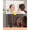 Vanity Mirror with Lights - Bulbs, 3 Color Modes,   Mirror for Tabletop Makeup Application - 2 of 4