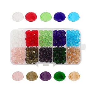 Unique Bargains 8mm Glass Beads for Bracelets for Making Bracelet Making DIY Crafts Assorted Color 300 Pcs - 1 of 4
