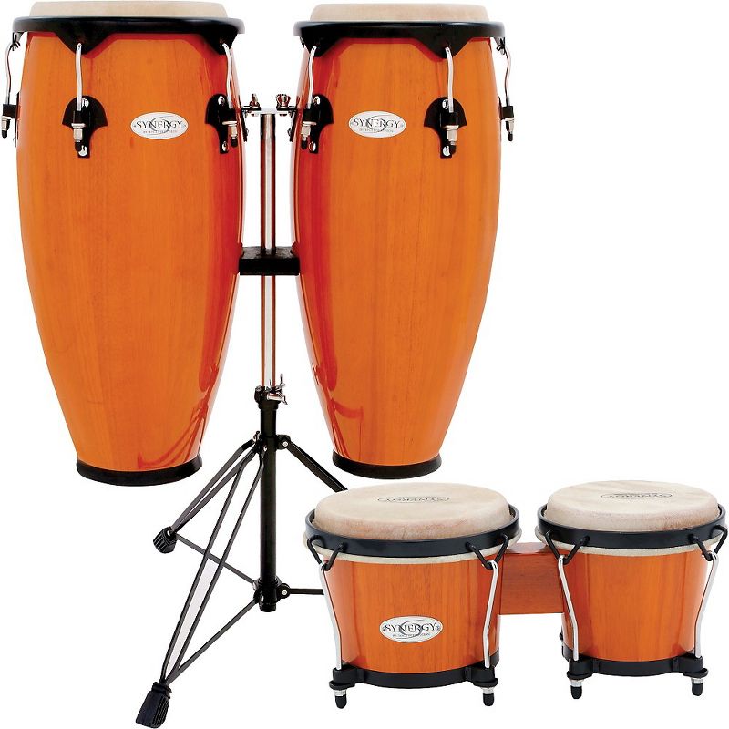 Toca Synergy Conga Set with Stand and Bongos Amber, 1 of 2