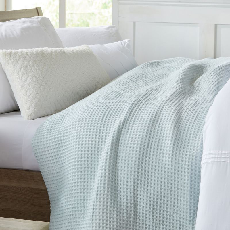 Market & Place 100% Cotton Waffle Weave Bed Blanket, 5 of 8