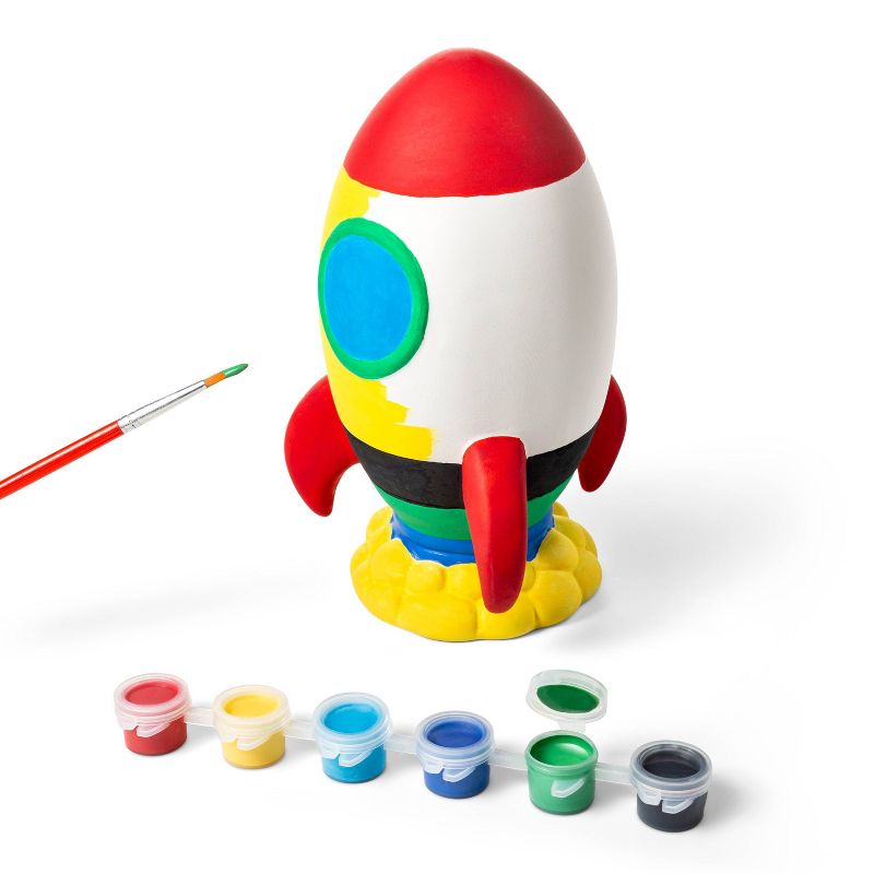 Paint-Your-Own Ceramic Rocket Ship Kit - Mondo Llama&#8482;, 5 of 10
