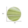 Artichoke Green And Olive Green Abstract Washable Indoor Outdoor Area Rug - 3 of 4