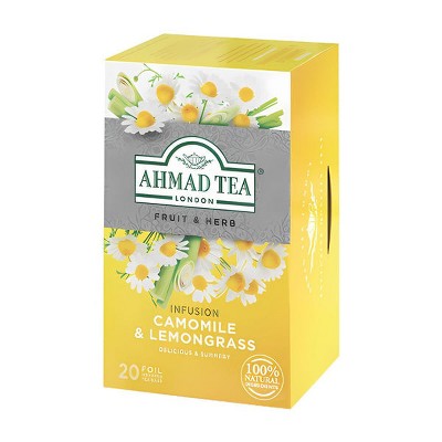Ahmad Tea Camomile & Lemongrass Herbal Tea 20 tea bags