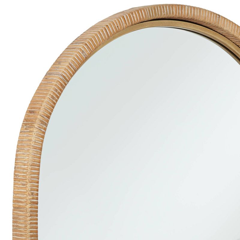 Uttermost St. Croix Natural Rattan 24 1/4" x 39" Arch Top Wall Mirror, 3 of 8