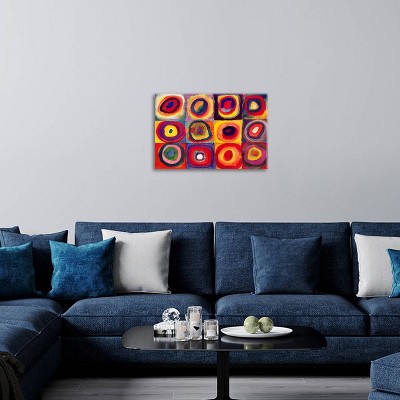 Vibrant Multicolor Abstract Canvas Print by Wassily Kandinsky