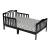 NicBex Twin Size Simple Wood Toddler Bed with Wooden Slats Headboard & Safety Rail,Cute Platform Bed for Kids Room - 4 of 4
