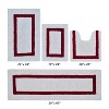 Hotel 4 PC Bath Rug 100% Premium Cotton Tufted Weave Two Tone Reversible Bathroom Rug, Super Soft Absorbent, Machine Washable Bath Mat - 2 of 4
