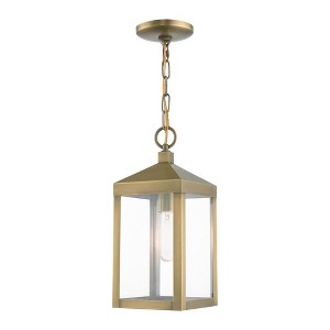 Livex Lighting Nyack 1 - Light Pendant in  Antique Brass - 1 of 4