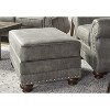 NicBex Ottoman with Storage Bench Storage Organizer Faux Leather Upholstered Nailhead Ottoman for Entryway Bedroom - 2 of 4