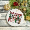 Santa’s Favorite Soccer Player Christmas Plaid Ornament, Coach Football Gift| OrnamentallyYou - image 4 of 4