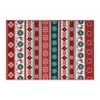 Christmas Area Rug Washable Xmas Snowflakes Rugs Indoor Non-Slip Low Pile Holidays Decorative Accent Rug - 3 of 4