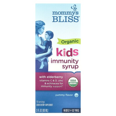 Mommy's Bliss Kids, Organic Immunity Syrup, 1-12 Yrs, 3 fl oz (90 ml)