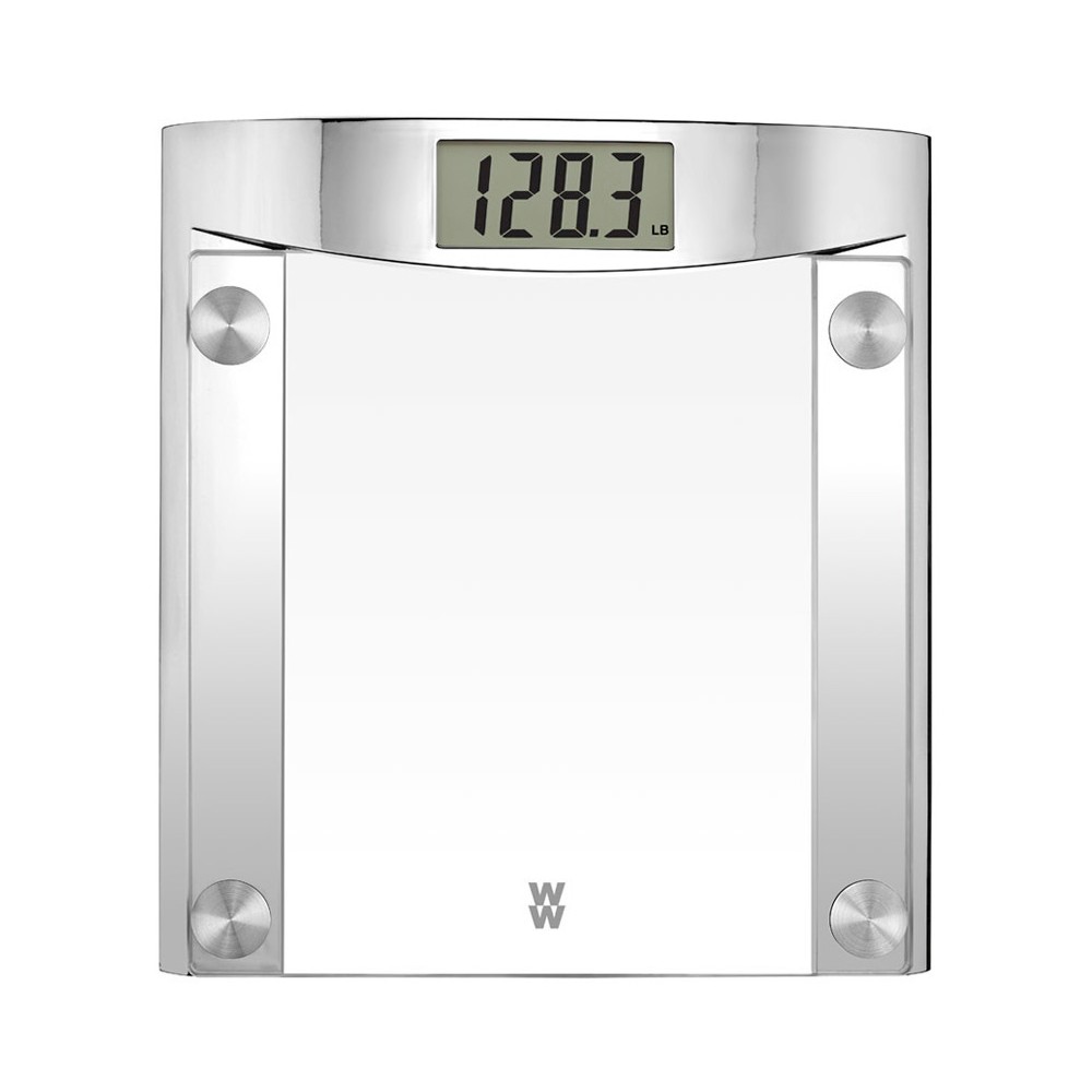 Weight Watchers by Conair Glass & Satin Nickel Body Analysis Scale