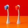 Curaprox Hydrosonic Rainbow Sensitive Brush Heads, Blue/Orange, 2 pcs - 2 of 3