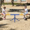 Costway Kids Seesaw 360 Degree Swivel Teeter-Totter with Stopper Legs for Backyard and Playground - 4 of 4