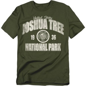Joshua Tree National Park Established Date Adult T-Shirt Military Green - 1 of 4