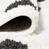 Pere Modern Charcoal Dot Shag Area Rug  - JONATHAN Y - 4 of 4