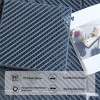 Gulches 36 PCS Patio Interlocking Deck Tiles,  Square Decking Tiles, Striped Plastic Outdoor Flooring Tile for Balcony Porch Backyard, Dark Gray - 4 of 4
