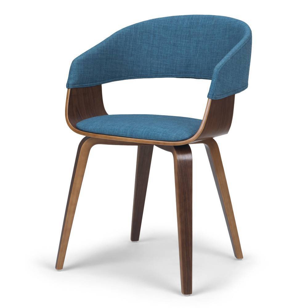 Photos - Chair Calinda Bentwood Dining  Blue - WyndenHall: Mid-Century, Curved Back,